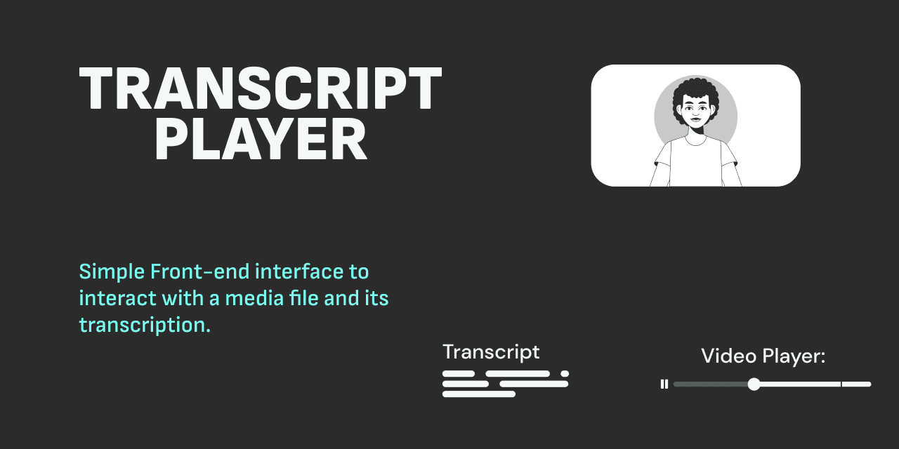 open source transcript player