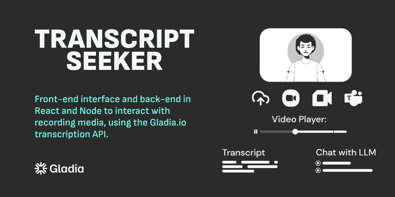 open source transcript seeker gladia